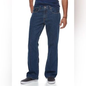 Mens relaxed bootcut jeans size 38X32